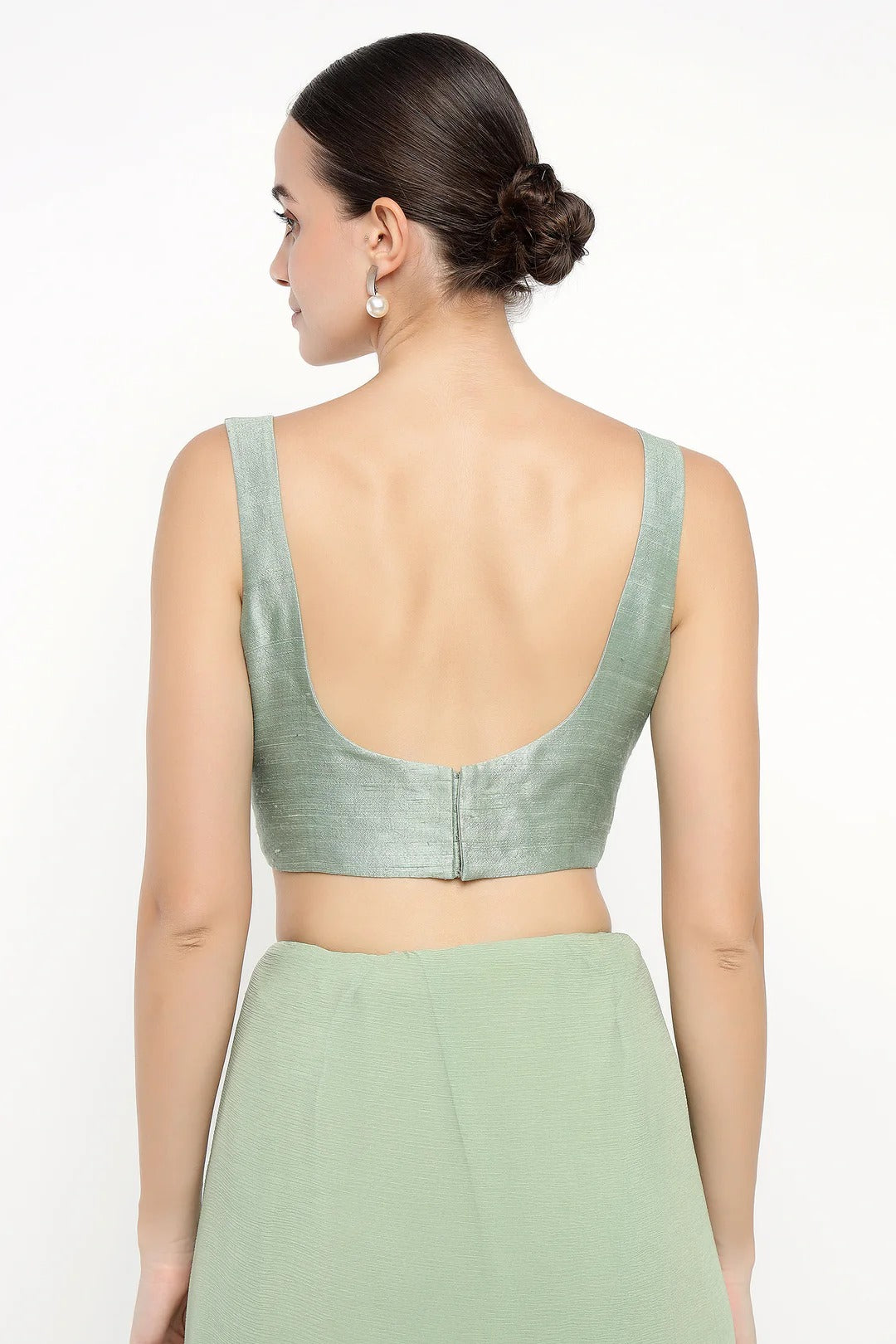 Teal Chiffon Dandelion Saree