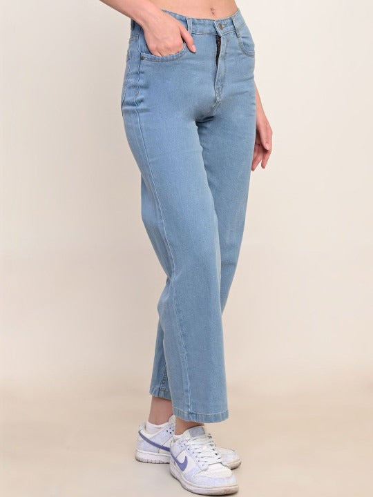 Women Jean Flared High-Rise Stretchable Jeans
