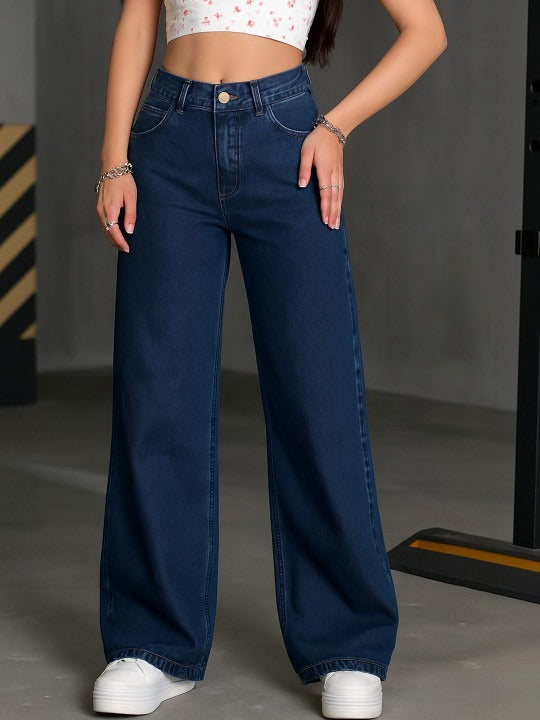 Women Relaxed Fit High-Rise Jeans