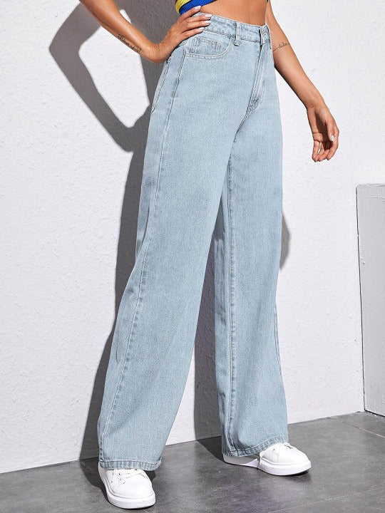 Women Jean Straight Fit High-Rise Stretchable Jeans