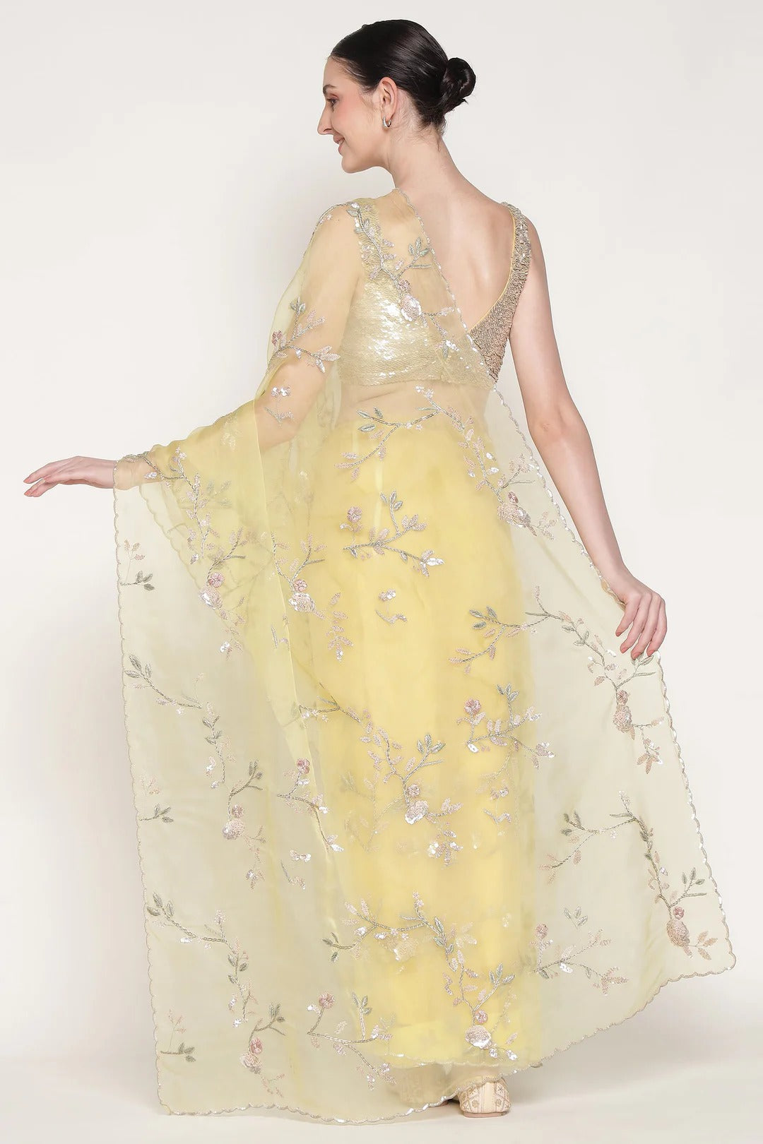 Yellow Buttercup Saree Set