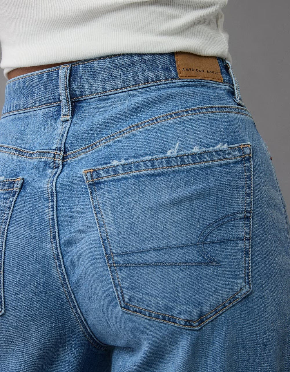 Dreamy Drape Stretch Super High-Waisted Baggy Wide-Leg Jean
