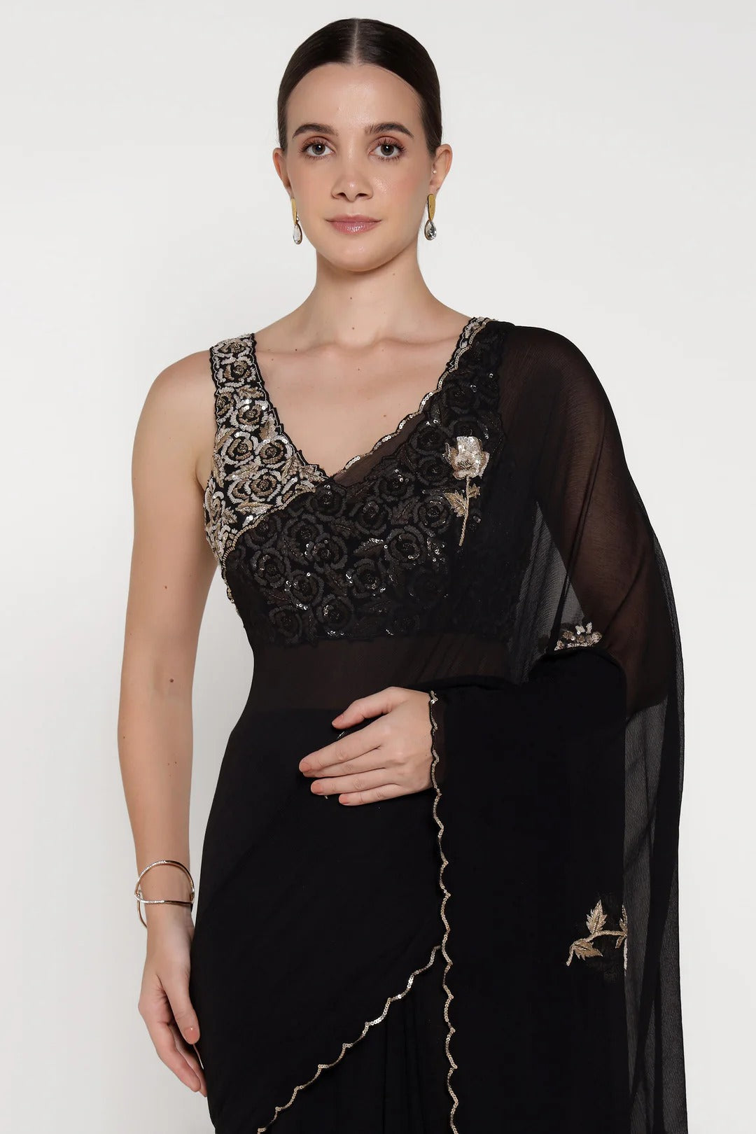 Black Rose Saree
