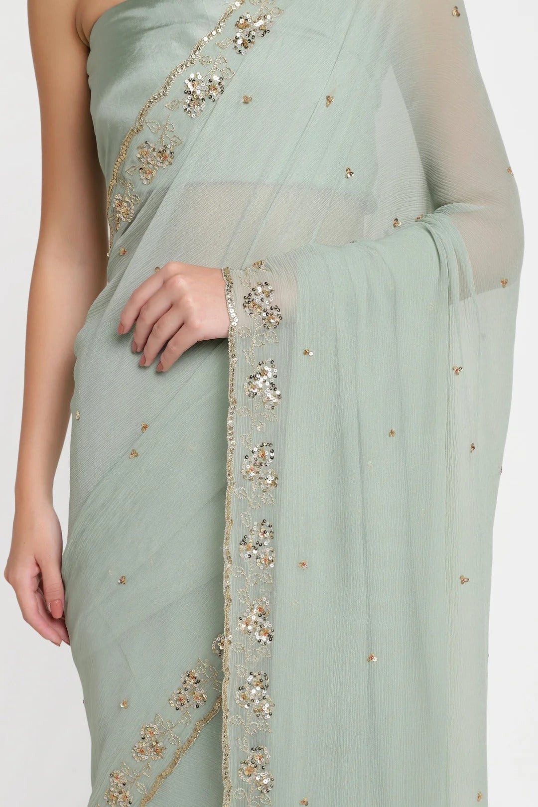 Green Sitara Saree