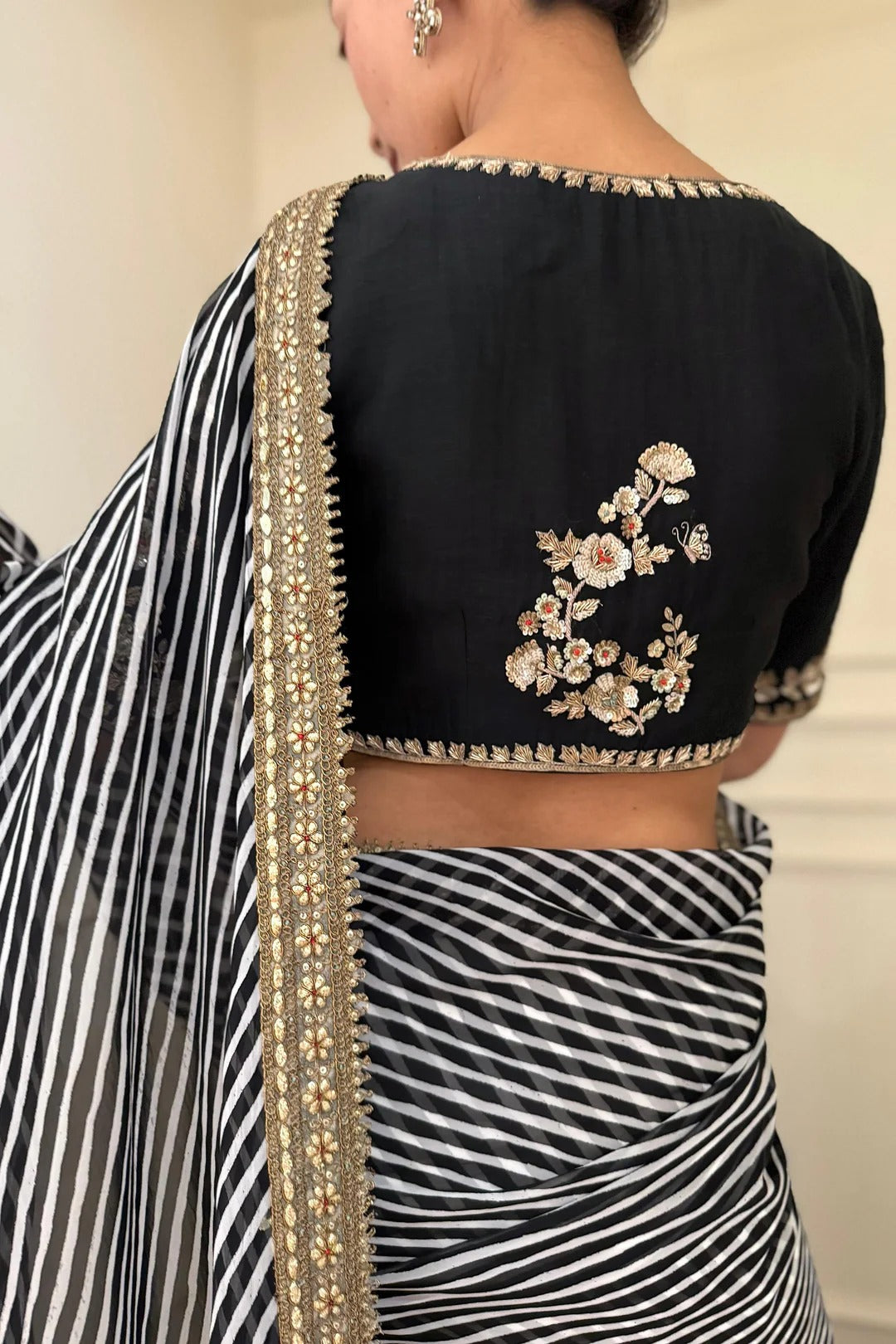 Black Noor E Summer Saree Set