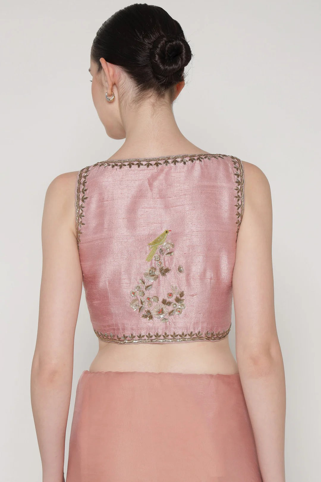 Noor Pink Blush Petal Saree