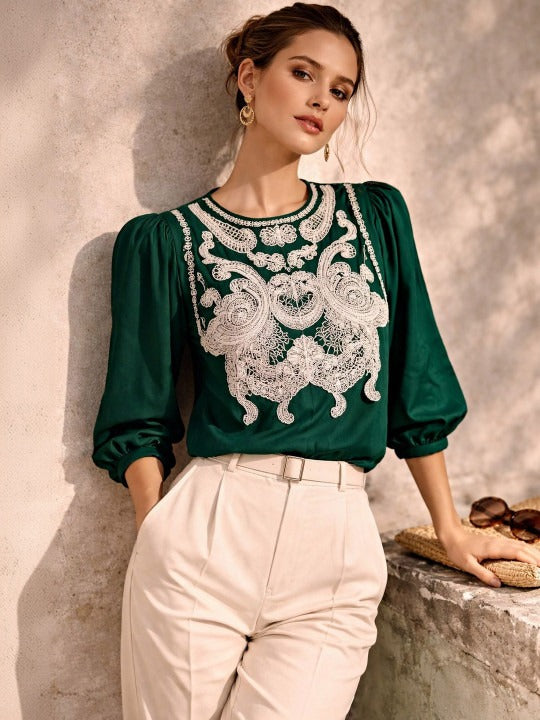 Mandarin Collar Top