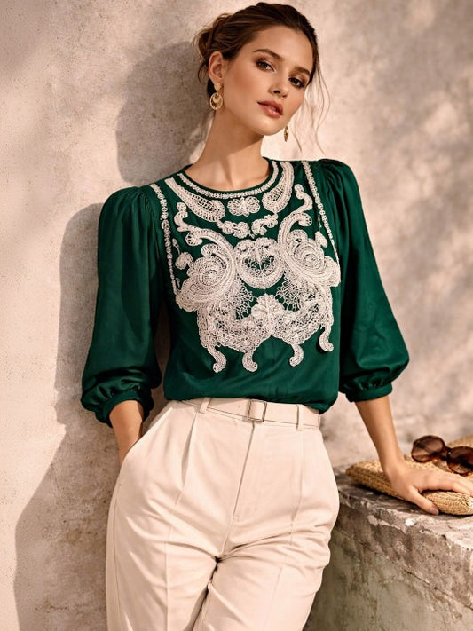 Mandarin Collar Top