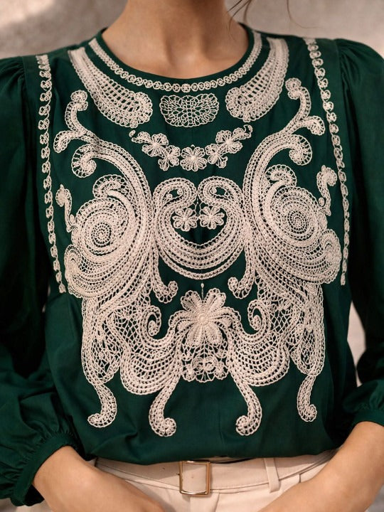 Mandarin Collar Top