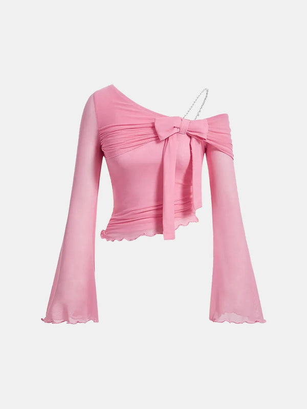 Pink Bow Top