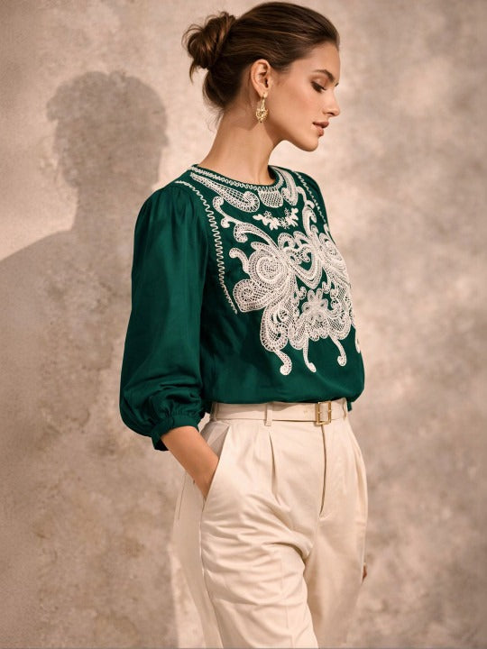 Mandarin Collar Top
