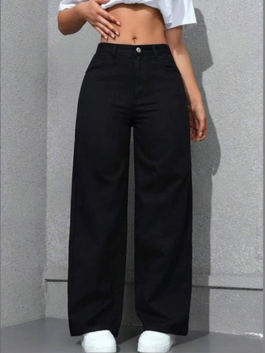 Women Classic Relaxed Fit Mid-Rise Stretchable Jeans