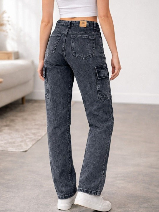 Women Relaxed Fit High-Rise Jeans