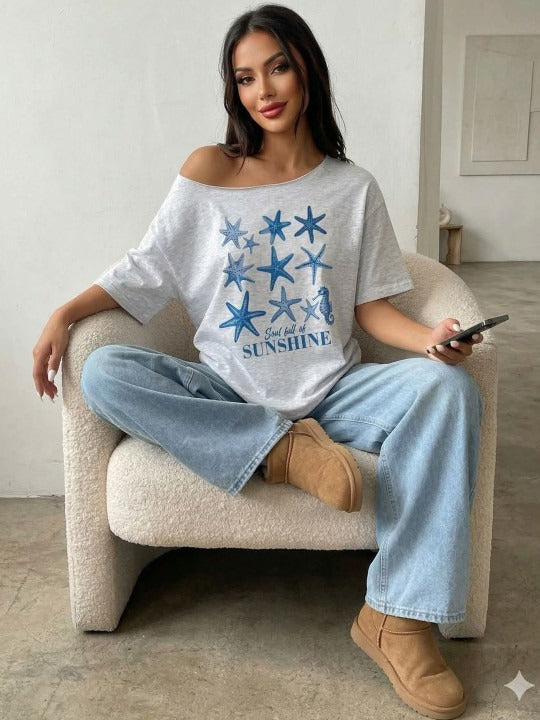 Women Typography Printed Tshirts