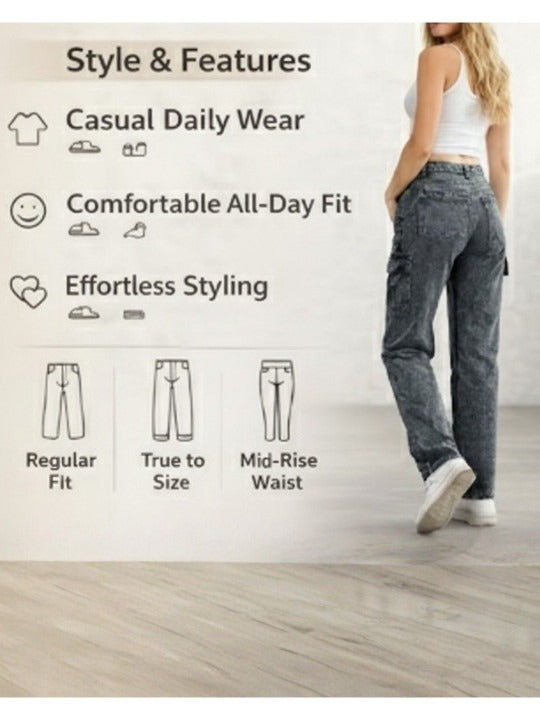 Women Relaxed Fit High-Rise Jeans
