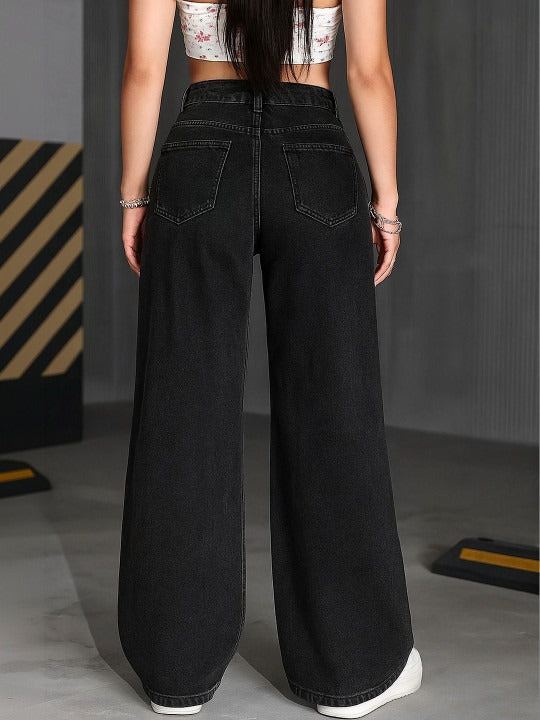 Women Relaxed Fit High-Rise Light Fade Jeans