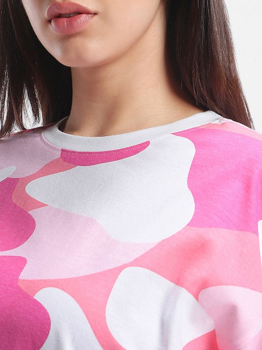 Camo Printed Oversized T-shirt