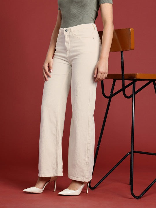 Women Flared High-Rise Jeans