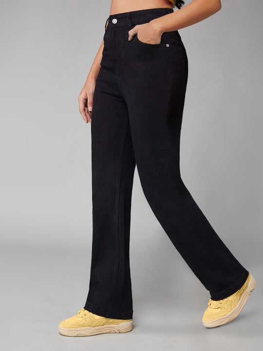 Women Straight Fit High-Rise Stretchable Jeans