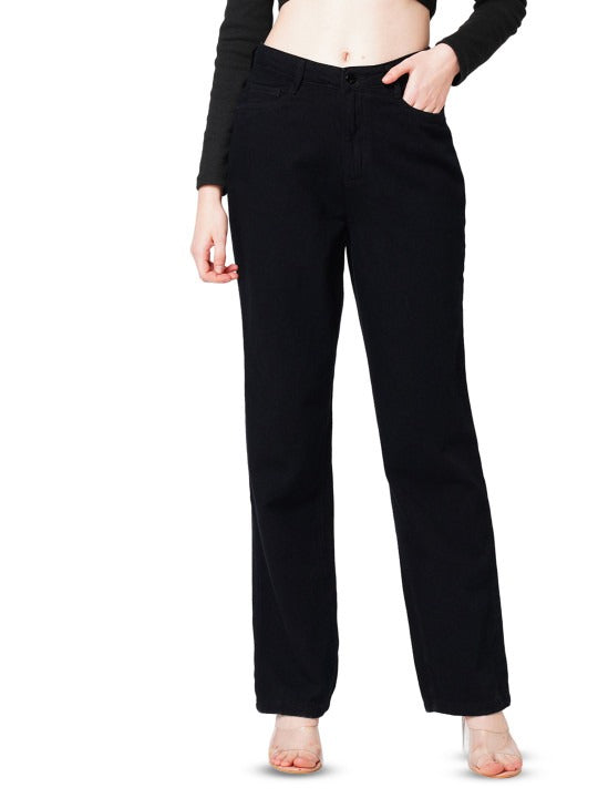 Women Straight Fit High-Rise Jeans
