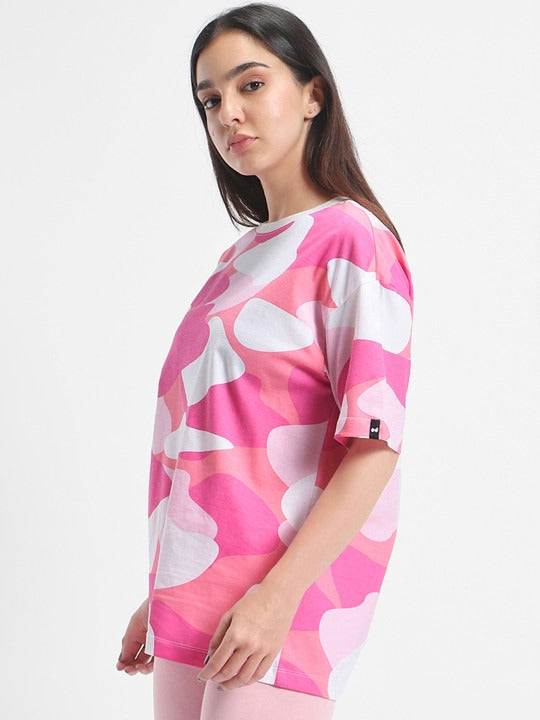 Camo Printed Oversized T-shirt
