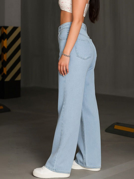Women Relaxed Fit High-Rise Jeans