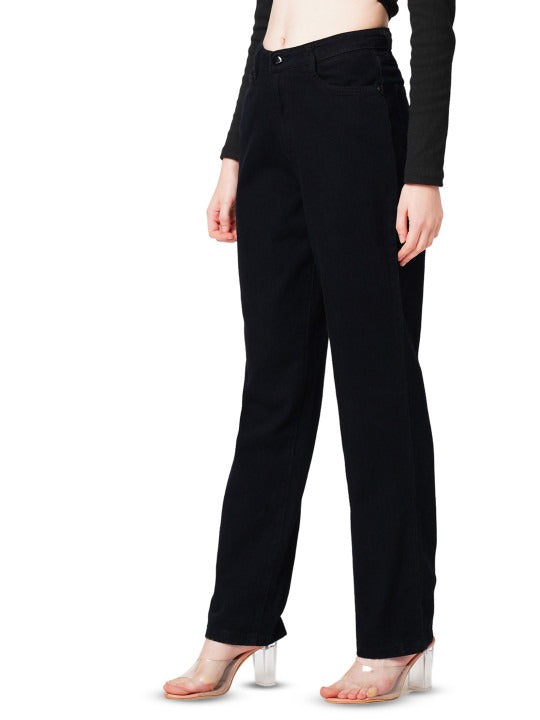 Women Straight Fit High-Rise Jeans