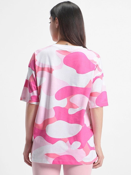 Camo Printed Oversized T-shirt
