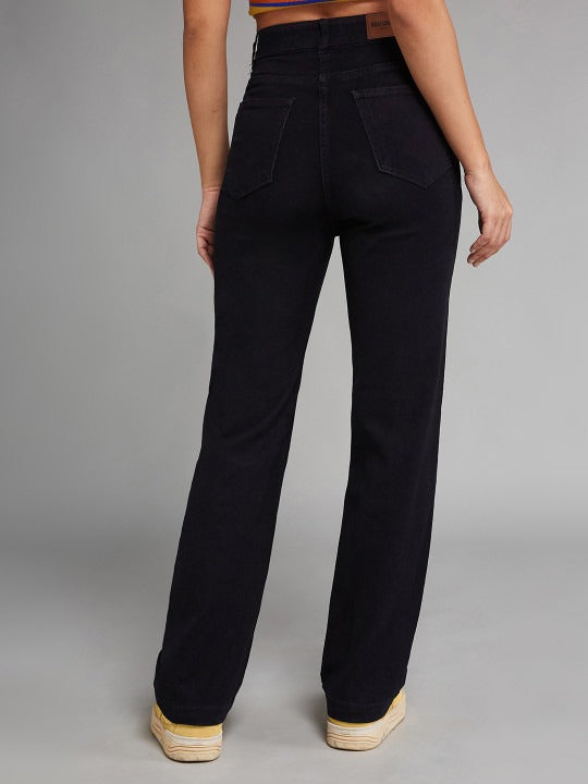 Women Straight Fit High-Rise Stretchable Jeans