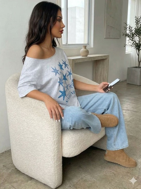 Women Typography Printed Tshirts