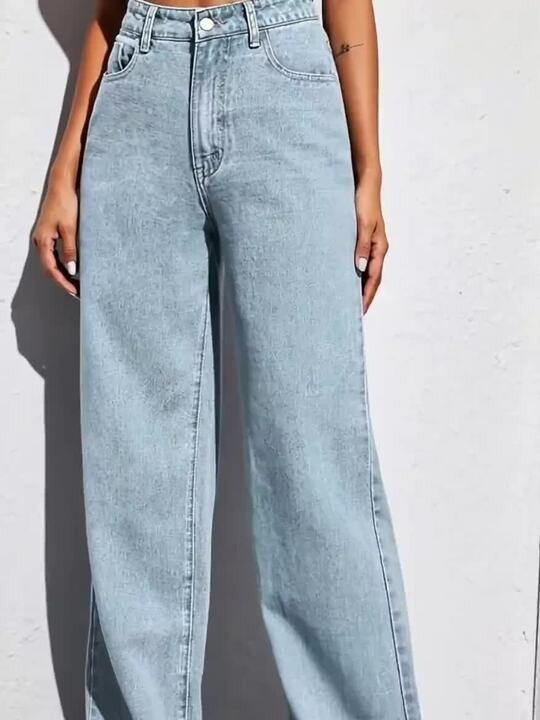 Women Jean Straight Fit High-Rise Stretchable Jeans