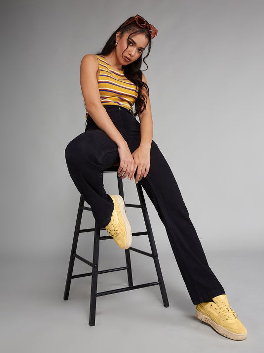 Women Straight Fit High-Rise Stretchable Jeans