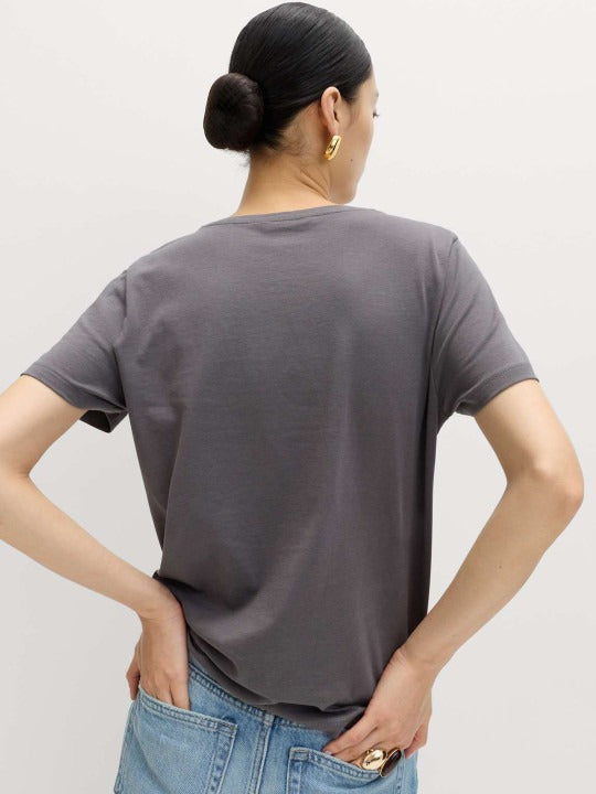Pure Cotton V-Neck T-Shirt