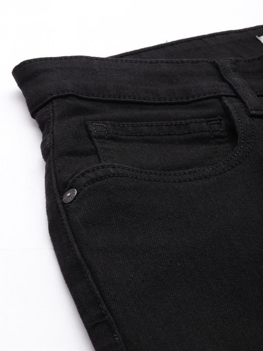 The Life Co. Women Wide Leg High-Rise Stretchable Jeans