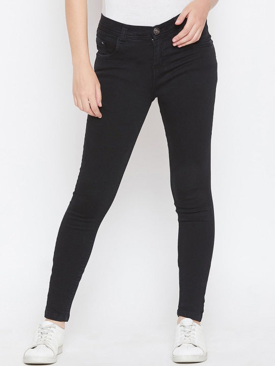 Women Skinny Fit Mid Rise Stretchable Denim Jeans