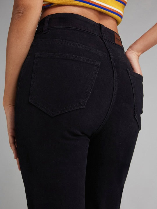 Women Straight Fit High-Rise Stretchable Jeans