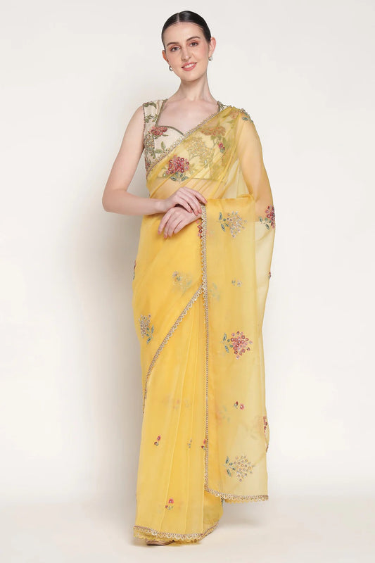 Yellow Esha Saree
