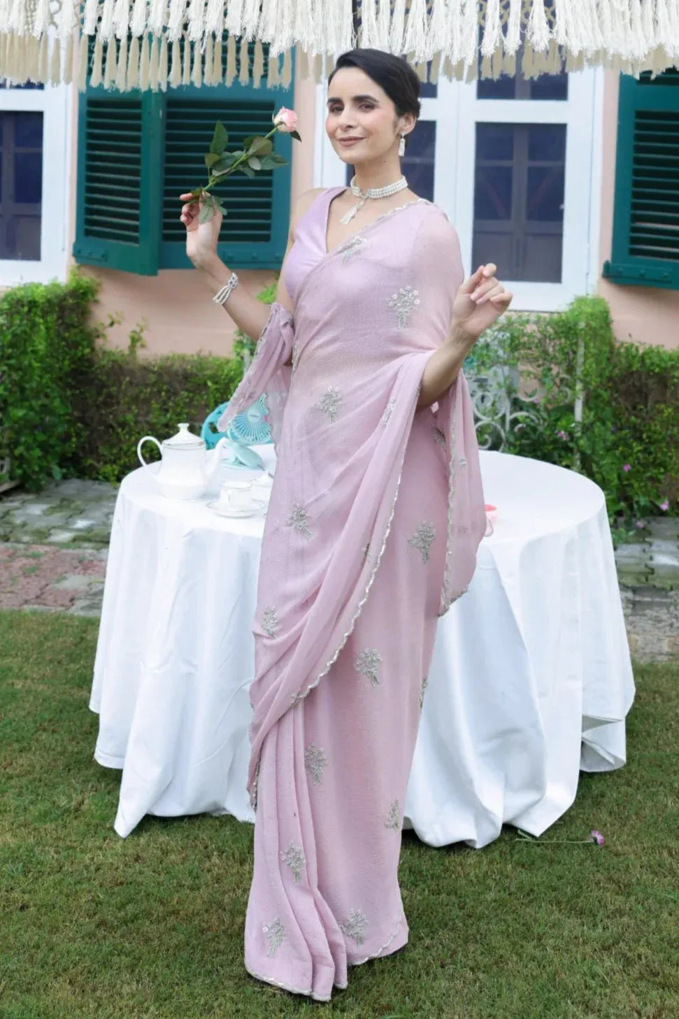 Girl Bow Saree