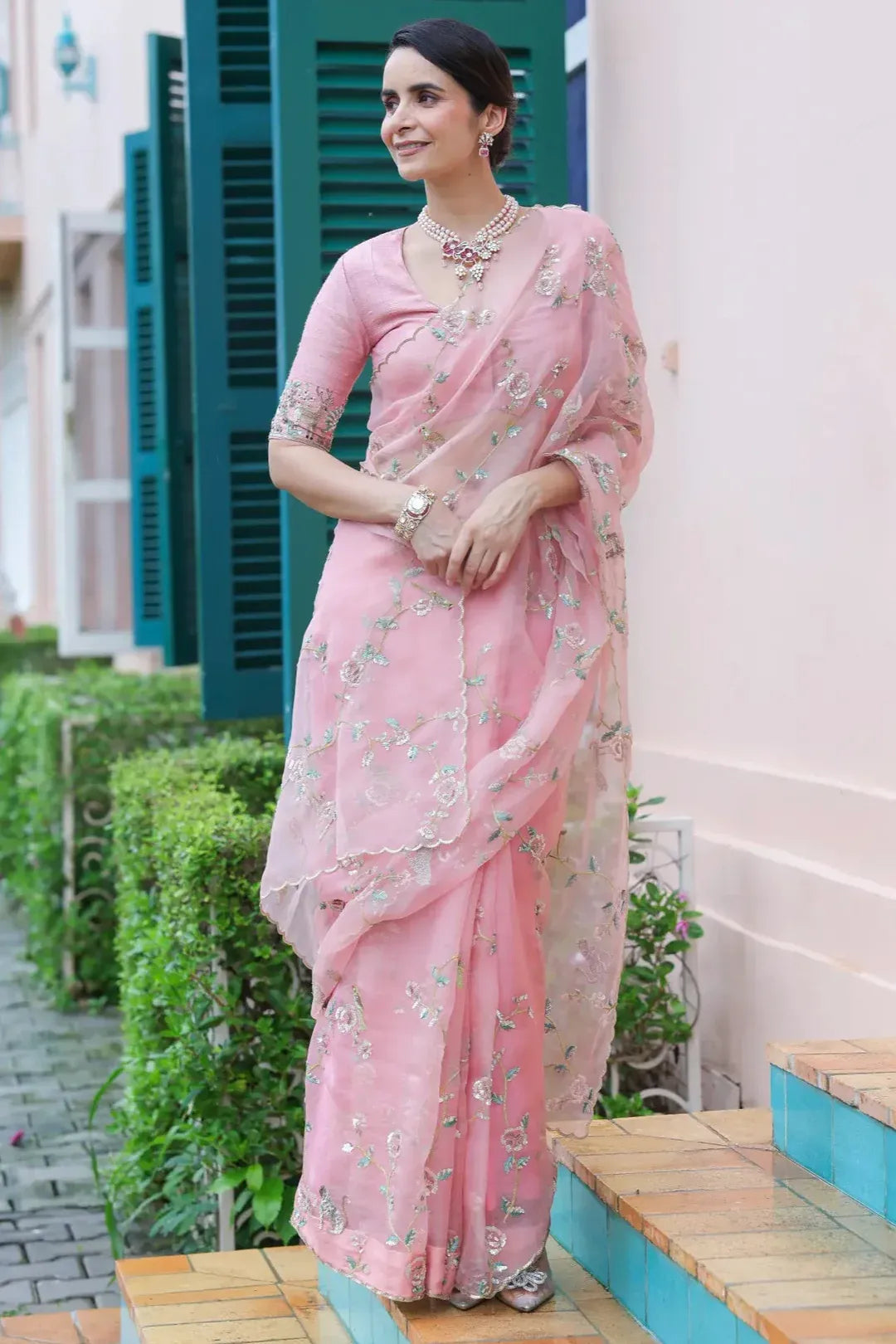 Jungle Walk Rose Garden Saree