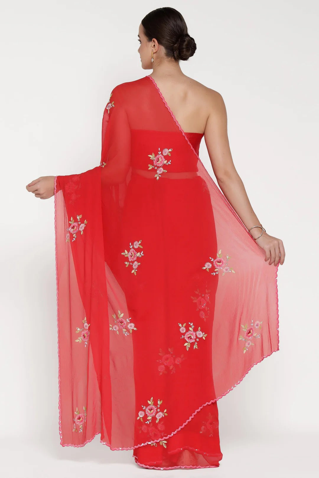 Red Rose Juliet Saree