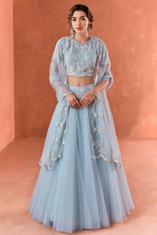 Citrus Blue Amaria Lehenga