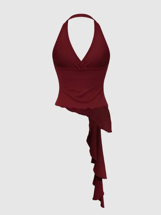 Crossed Halter Top