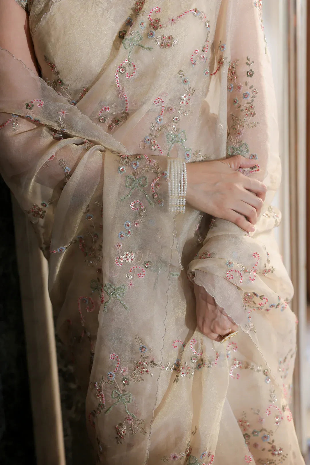 Golden Tissue Saree