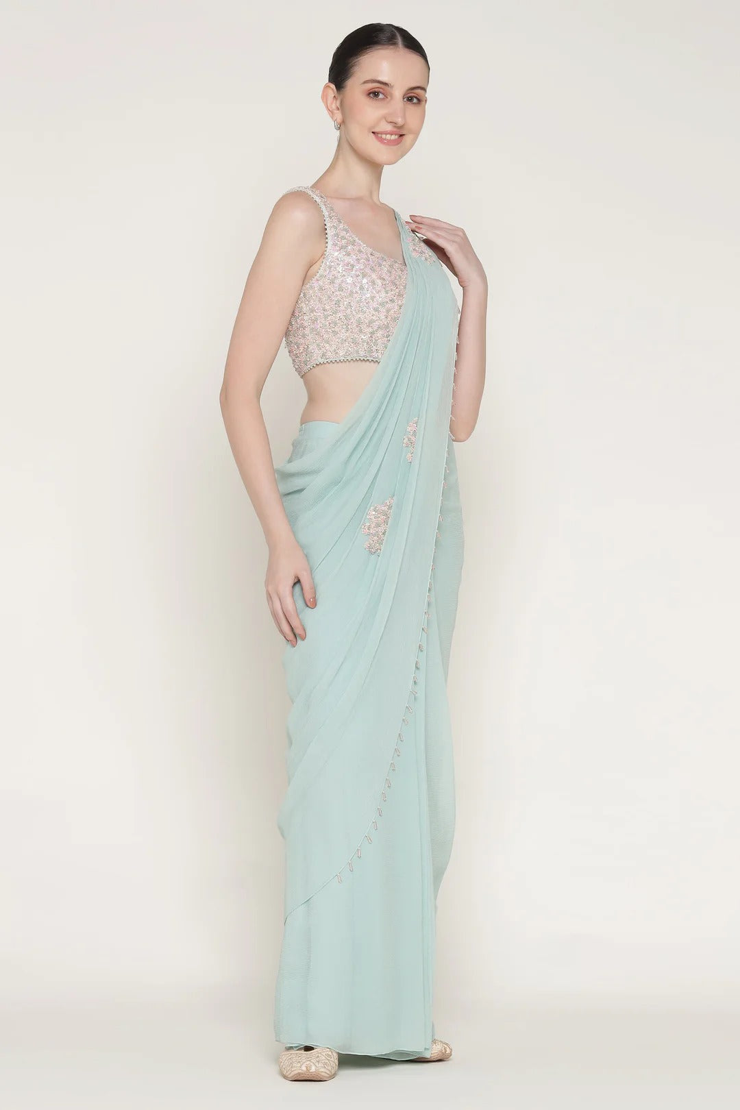 Starburst Drape Saree
