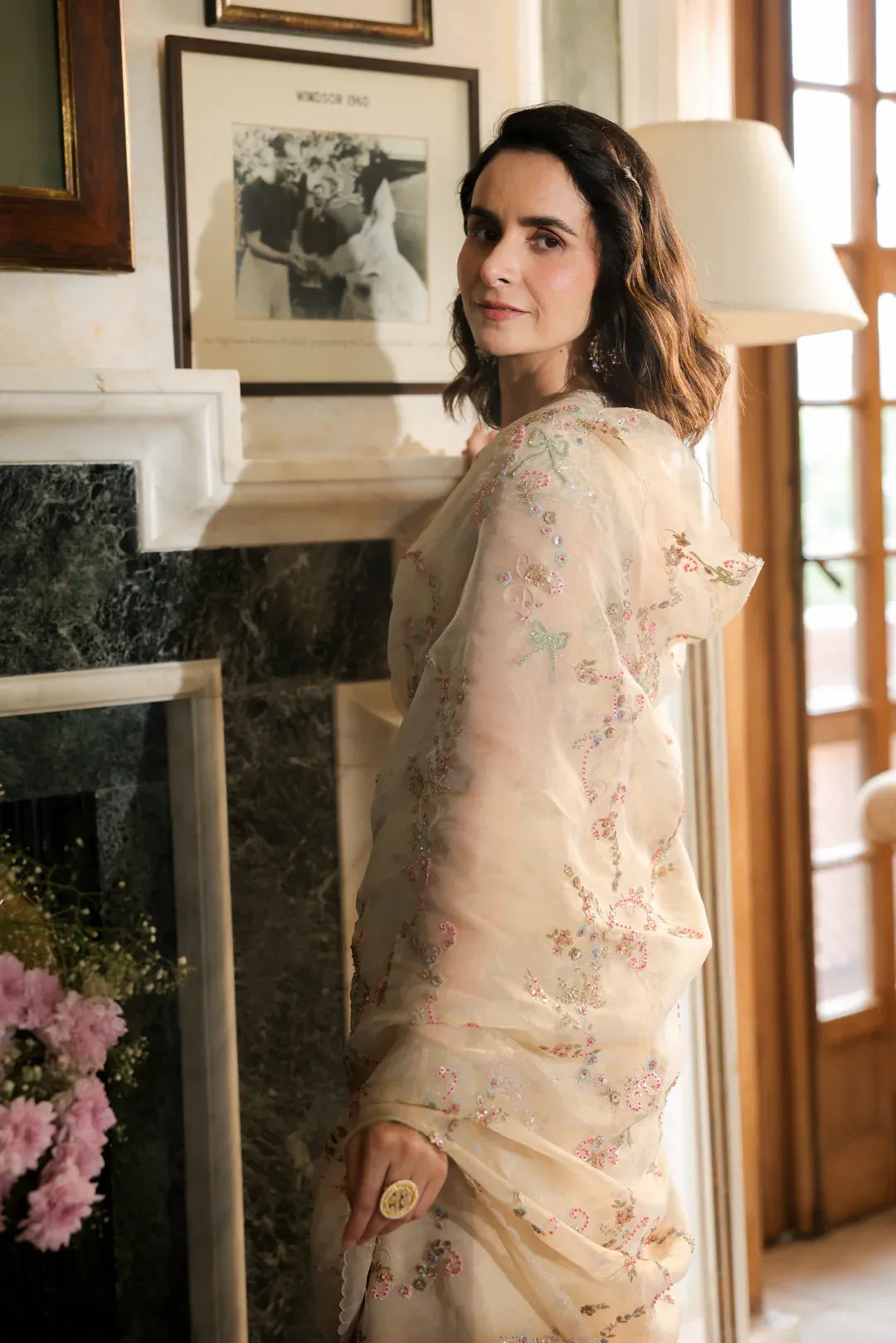 Golden Tissue Saree