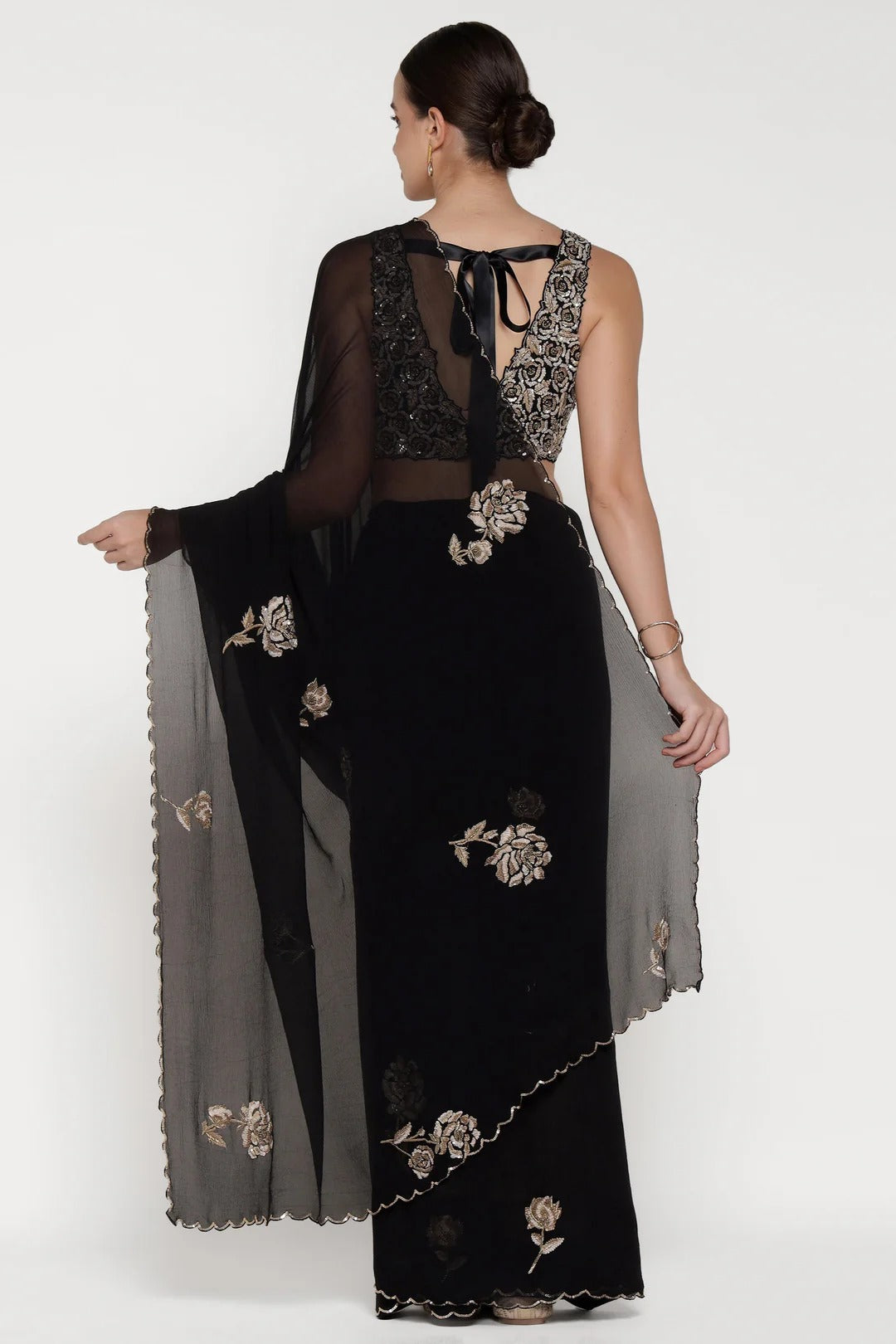 Black Rose Saree