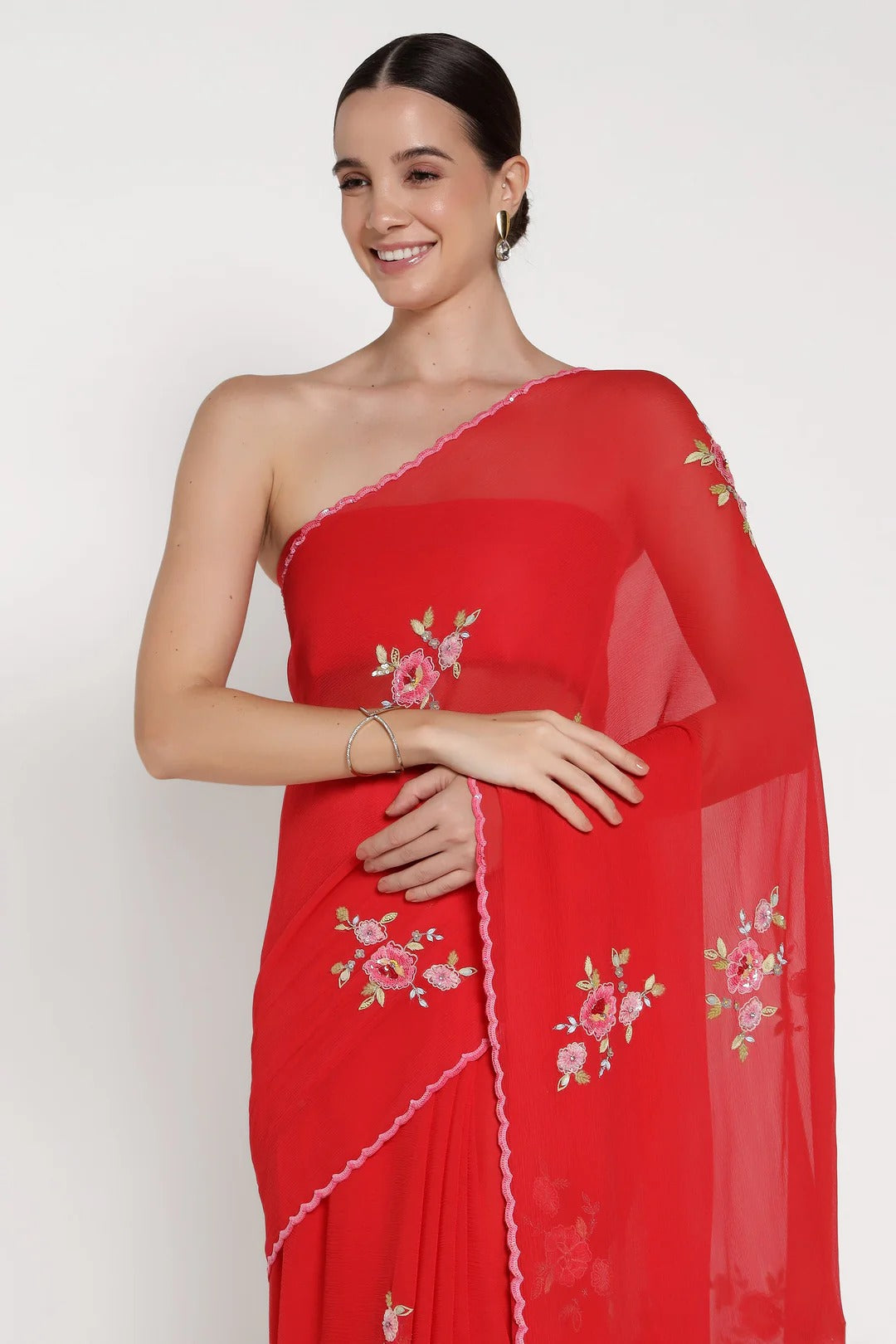 Red Rose Juliet Saree