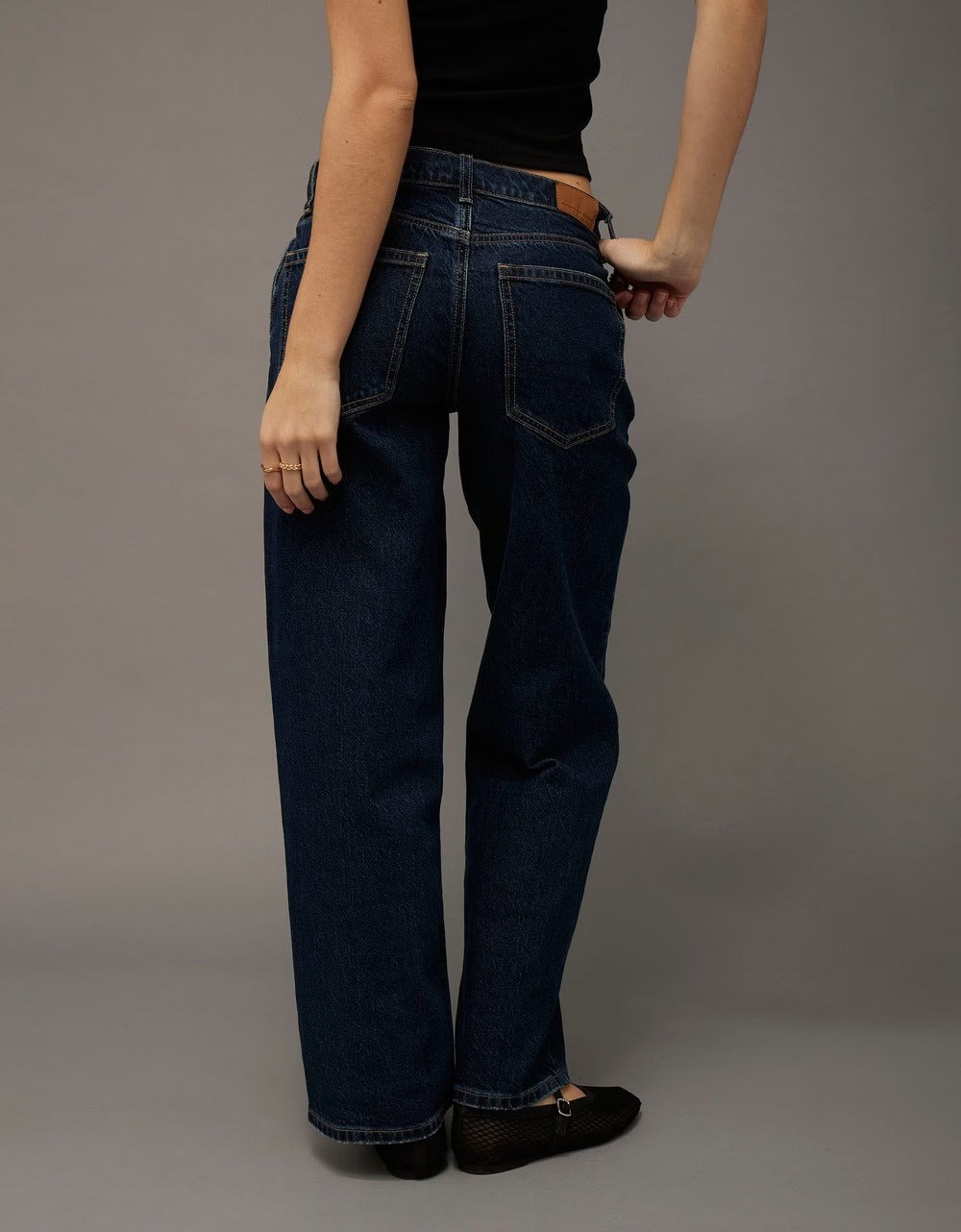 Stretch High-Waisted Stovepipe Jean