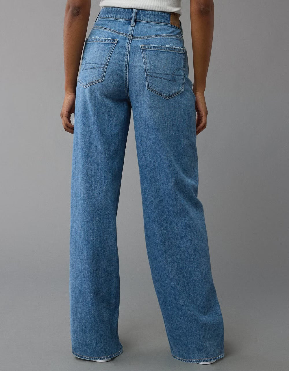 Dreamy Drape Stretch Super High-Waisted Baggy Wide-Leg Jean