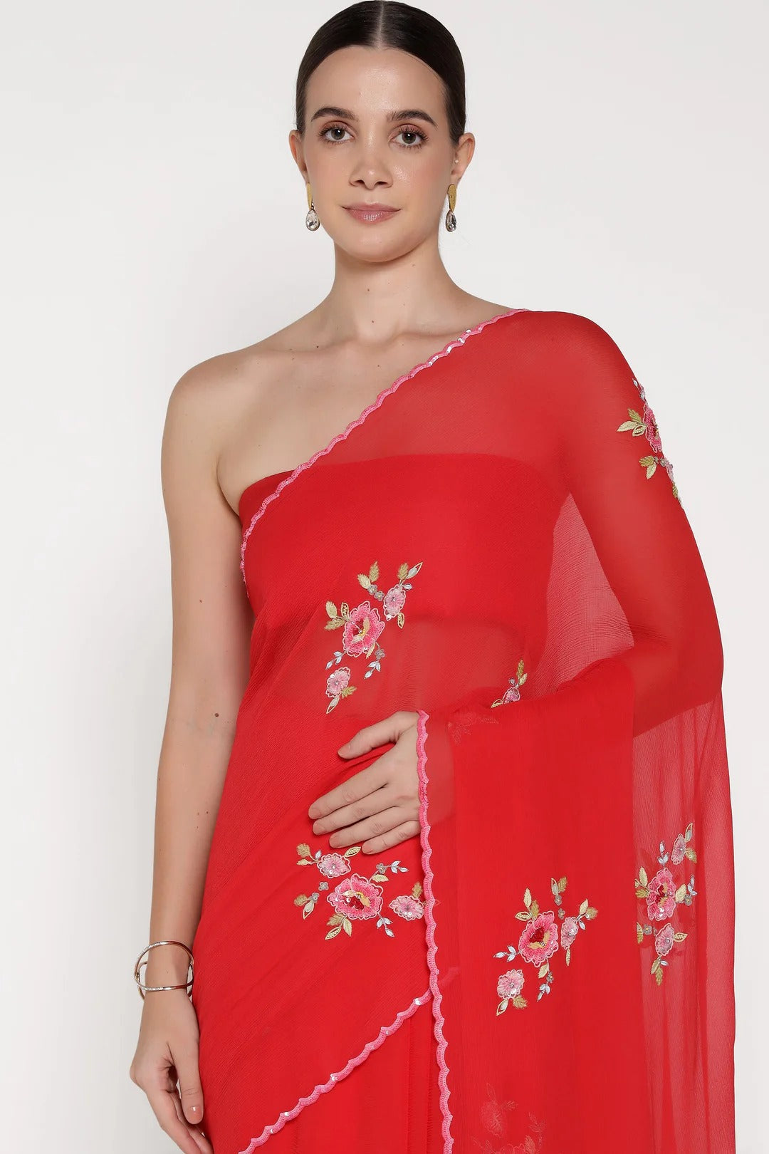 Red Rose Juliet Saree